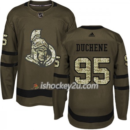 Mænd NHL Ottawa Senators Trøje Matt Duchene 95 Adidas 2017-2018 Camo Grøn Authentic